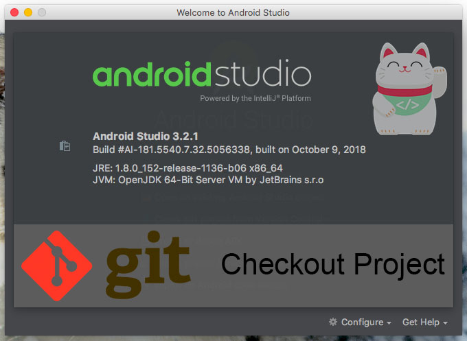 correctly checkout project from github android studio
